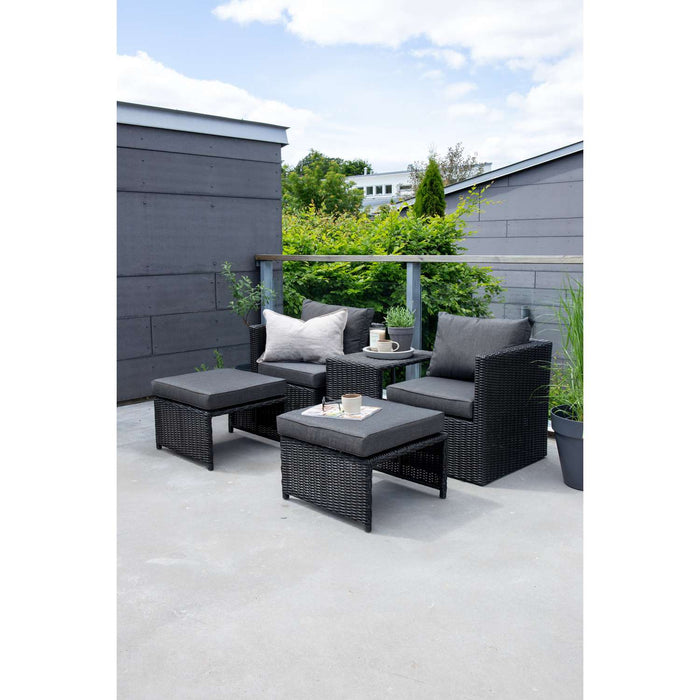 Venture Home Quad Loungeset - Zwart