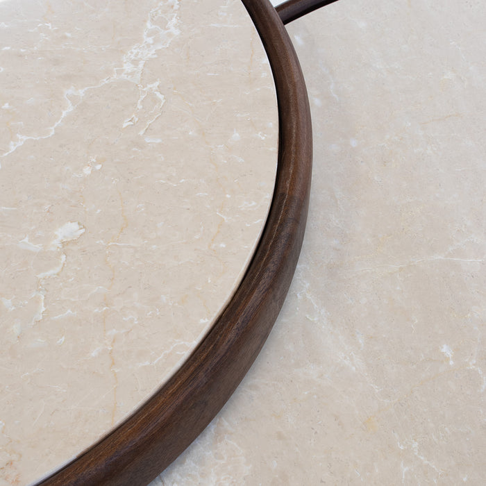 Giga Meubel - Salontafel Donkerbruin - Set Van 2 - 90cm - Ayase