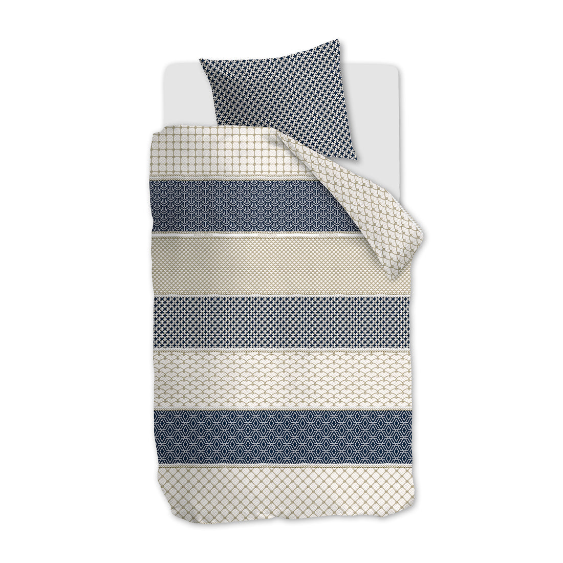 Riviera Maison - RM Ropes navy 140x200|220 - Donkerblauw