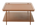 Giga Living - Salontafel Oranje Metaal - 75x75x34,3cm - Yuba