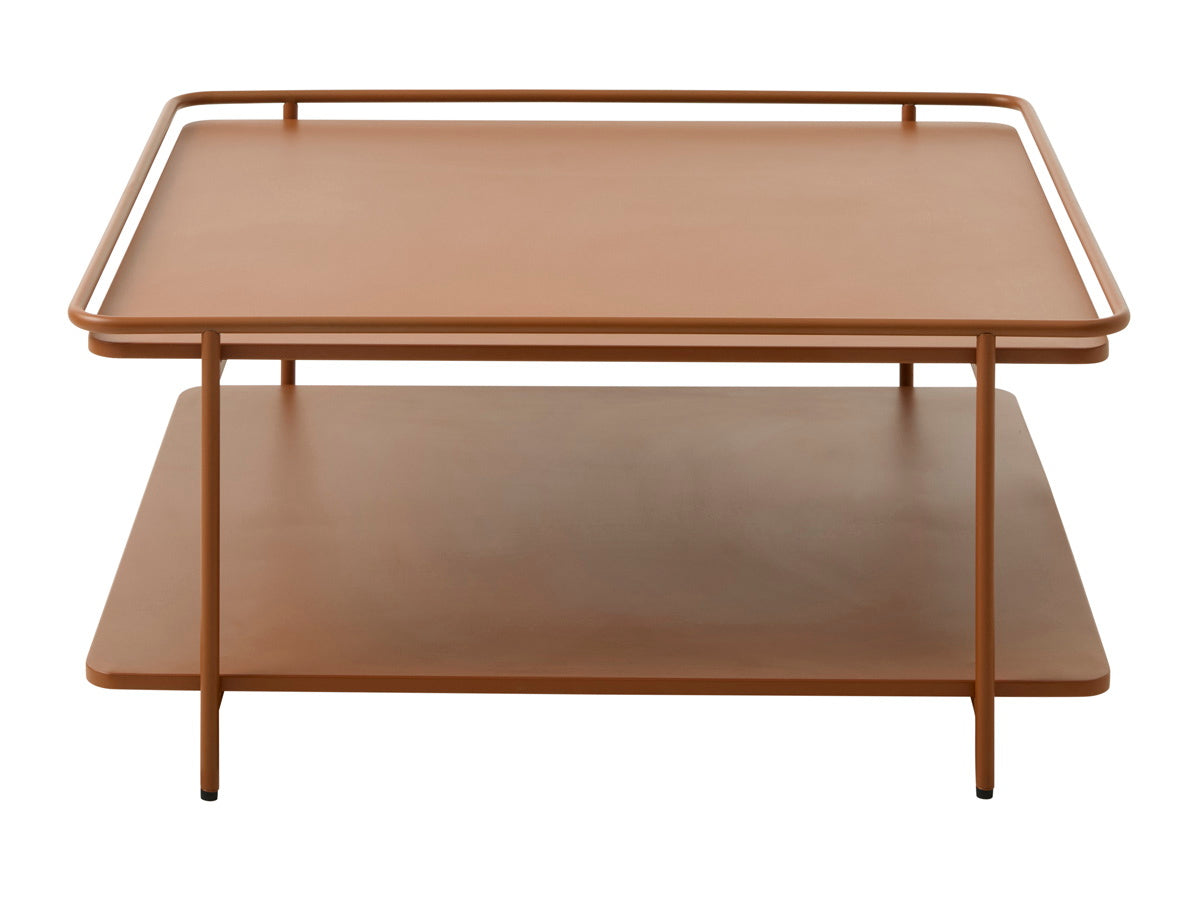 Giga Living - Salontafel Oranje Metaal - 75x75x34,3cm - Yuba