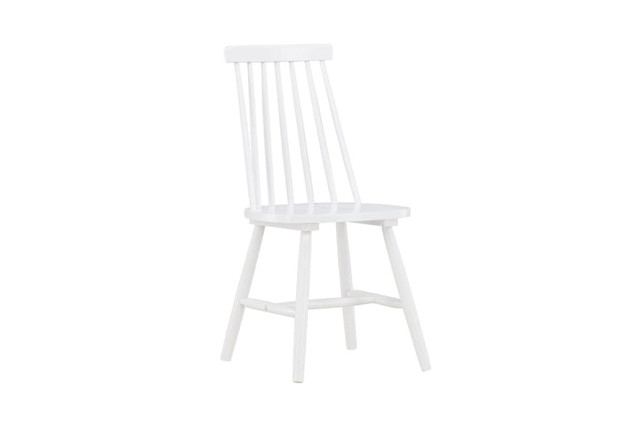 Fjôrd - Eetkamerstoel Wit - Rubber Hout - Lönneberga - Set van 2