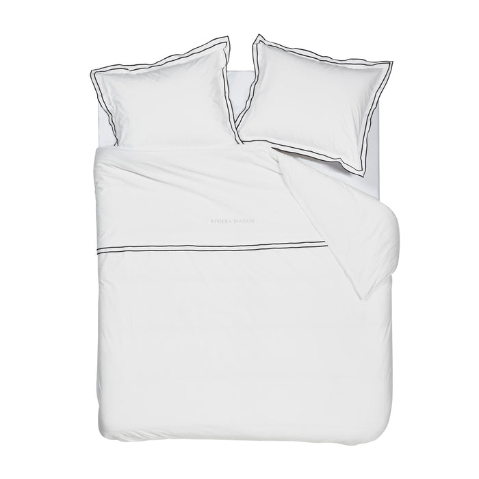 Rivièra Maison Dekbedovertrek RM Salute, Wit, 200x200|220