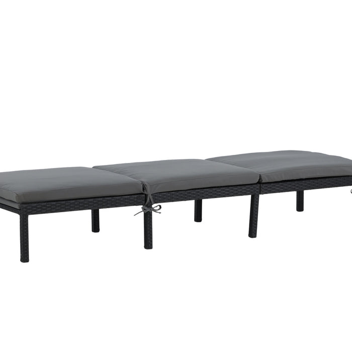 Fjôrd - Ligbed Zwart - Wicker - Bilbao