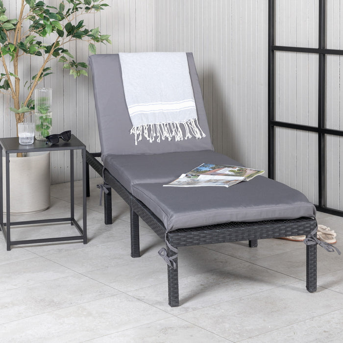 Fjôrd - Ligbed Zwart - Wicker - Bilbao