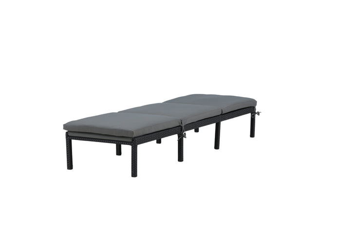 Fjôrd - Ligbed Zwart - Wicker - Bilbao