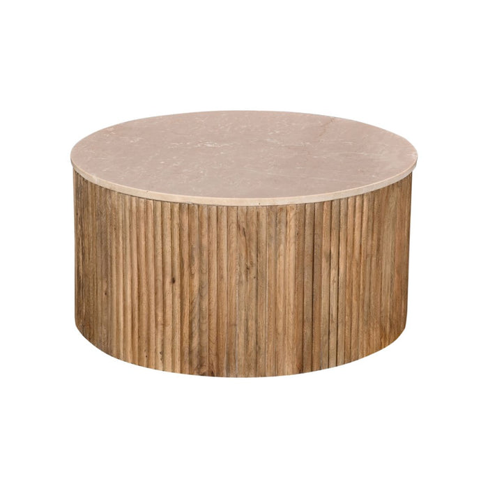 Giga Meubel - Salontafel Marmer Naturel - 70x70x35cm - Davi