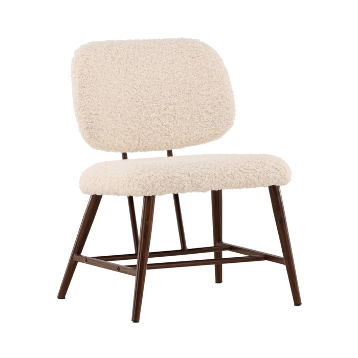 Fjôrd - Fauteuil Wit - Bouclé - Midland