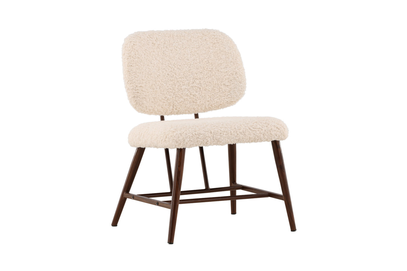 Fjôrd - Fauteuil Wit - Bouclé - Midland