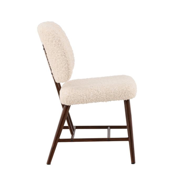 Fjôrd - Fauteuil Wit - Bouclé - Midland