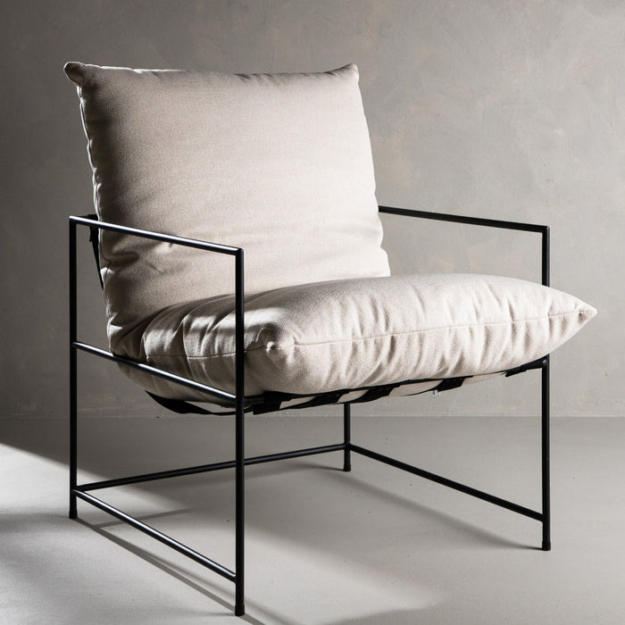 Fjôrd - Fauteuil Wit - Linnen - Sedalia