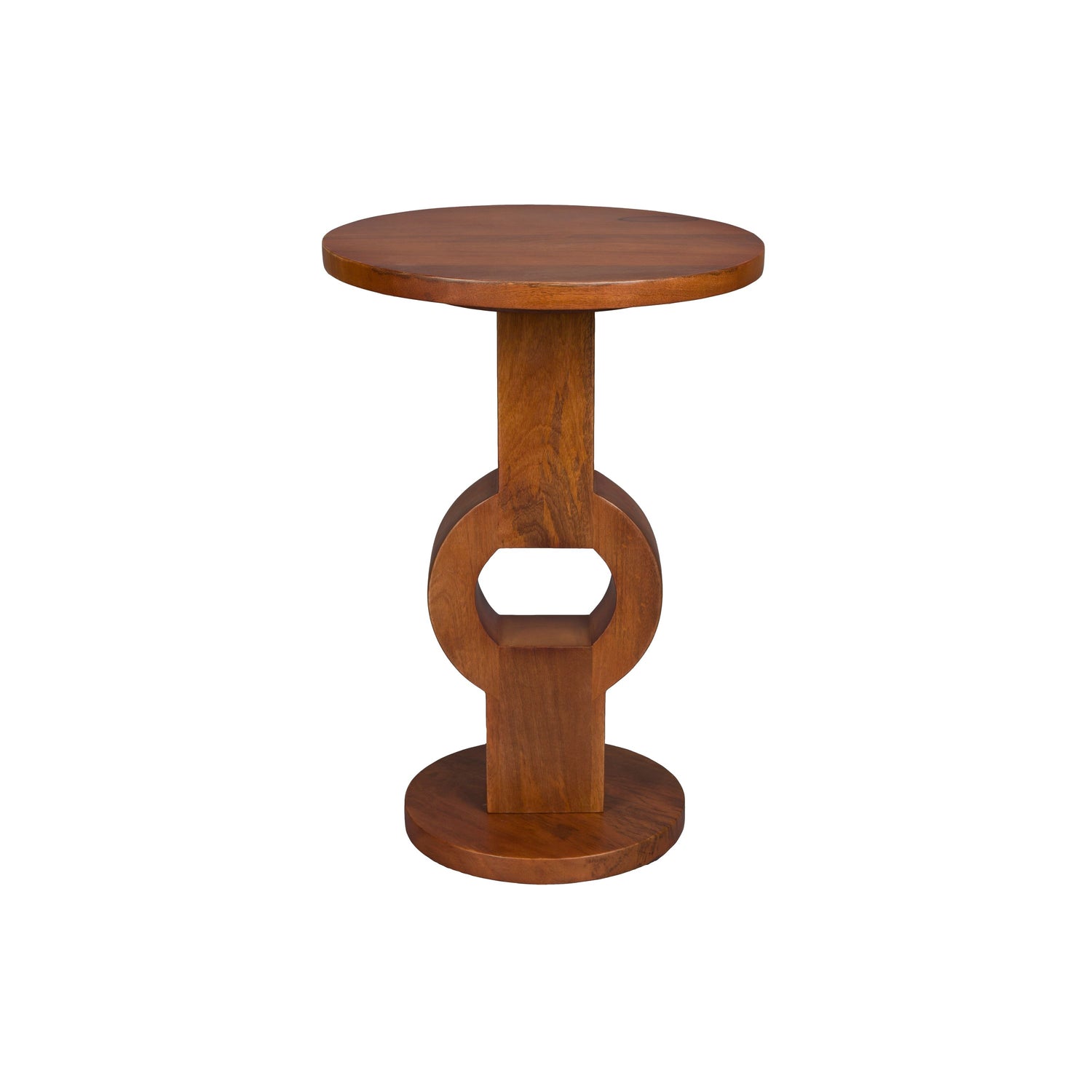 Dutchbone Tondo Bijzettafel Rond Mangohout Bruin