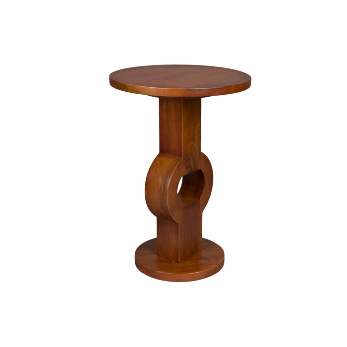 Dutchbone Tondo Bijzettafel Rond Mangohout Bruin