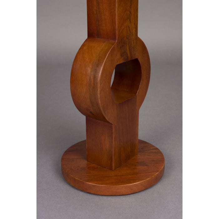 Dutchbone Tondo Bijzettafel Rond Mangohout Bruin