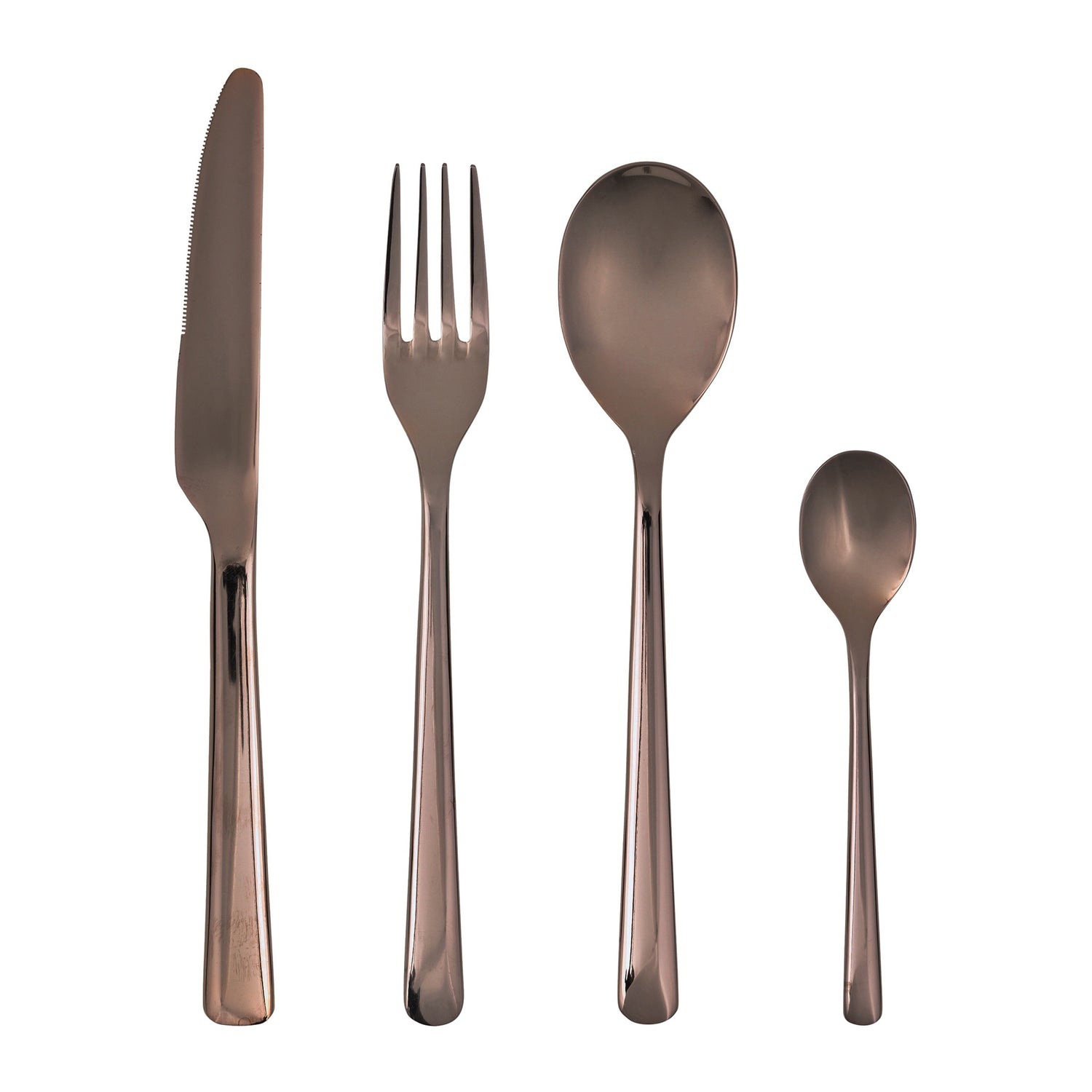 Broste Copenhagen Hune Bestekset 16-delig - Espresso