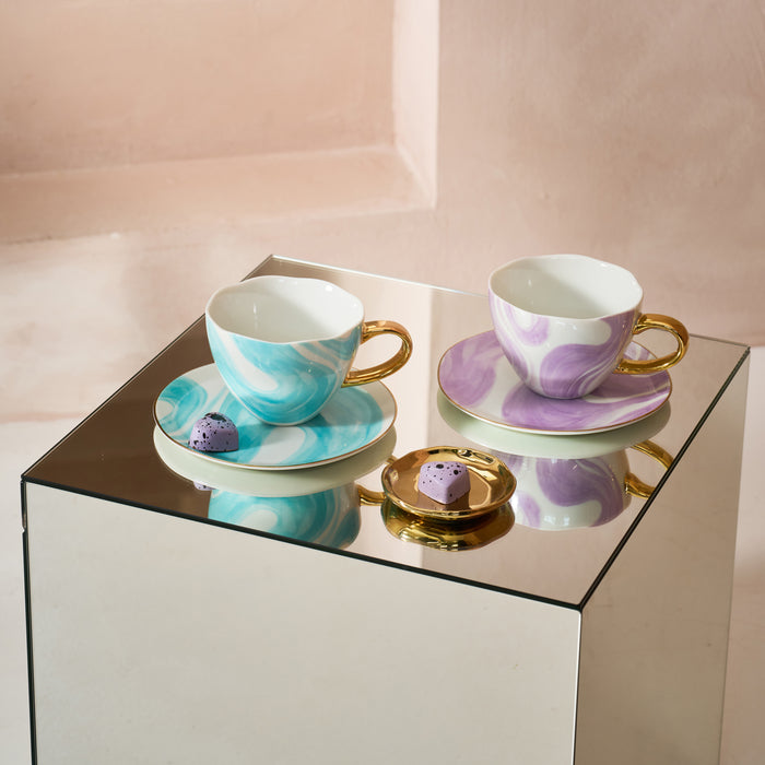 Urban Nature Culture Good Morning Cappuccino / Theekop - Valuri Violet - 4 st.