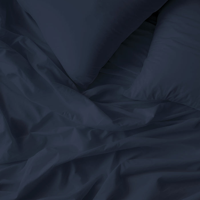 by fonQ Fresh Dekbedovertrek 140 x 200/220 cm - Indigo Blue