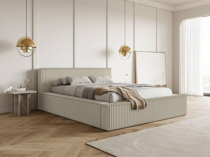 NADUVI Collection Bedframe Rafe ribstof 160 x 200 cm