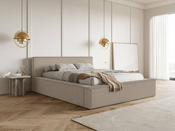 NADUVI Collection Bedframe Rafe ribstof 160 x 200 cm