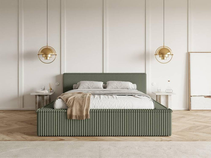 NADUVI Collection Bedframe Rafe ribstof 160 x 200 cm