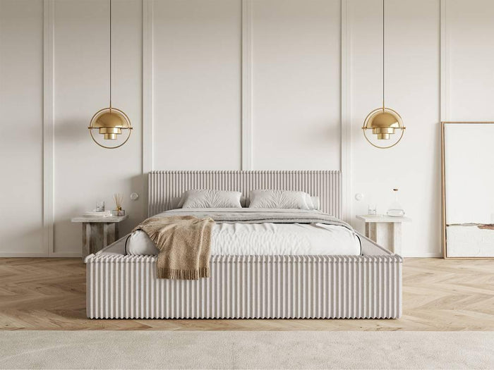 NADUVI Collection Bedframe Rafe ribstof 140 x 200 cm