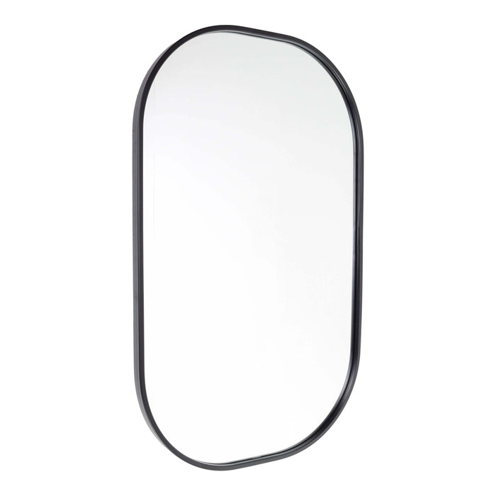 Fragix Iris Spiegel Ovaal - Zwart - Metaal - 80x50