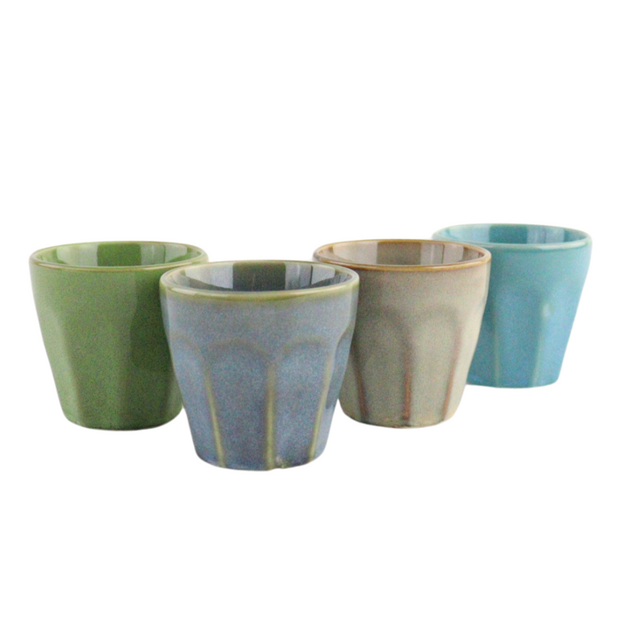 OTIX Espressokopjes Set van 4 Porselein Hittebestendig 90ml Zonder...