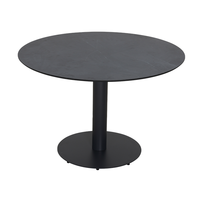 Lisomme Sieb ronde tuintafel zwart - Ø110 cm