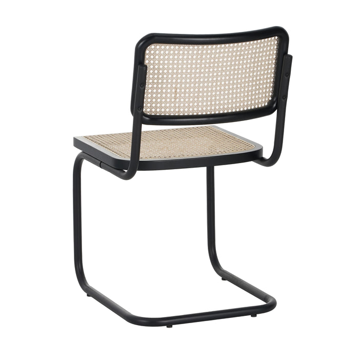 by fonQ Vento Eetkamerstoel - Zwart / Mat Zwart