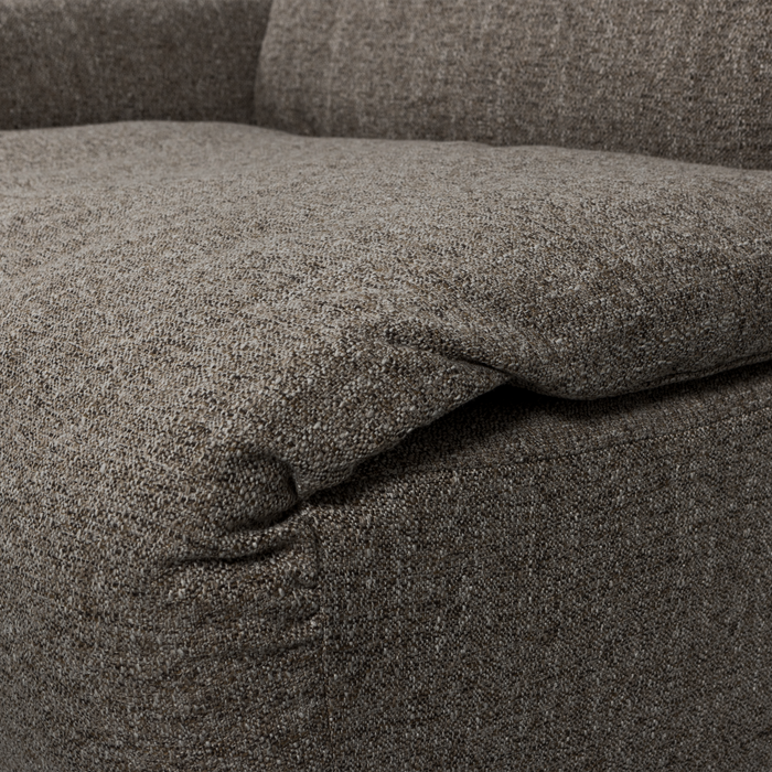 WOOOD Baggy 1-Zits Met Arm Links - Geweven Stof - Warmgrijs Melange -