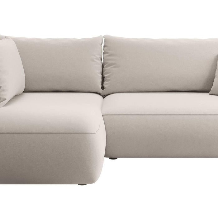 NADUVI Collection Hoekbank Philipa Big links velvet met slaapfunctie