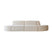 Tikamoon - Modulaire Dario 2-3 zitsbank in beige stof