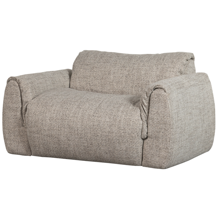 WOOOD Baggy Loveseat - Geweven Stof - Naturel Melange - 81x138x101