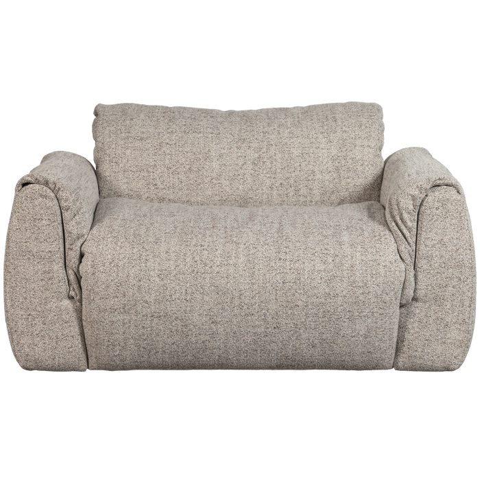 WOOOD Baggy Loveseat - Geweven Stof - Naturel Melange - 81x138x101