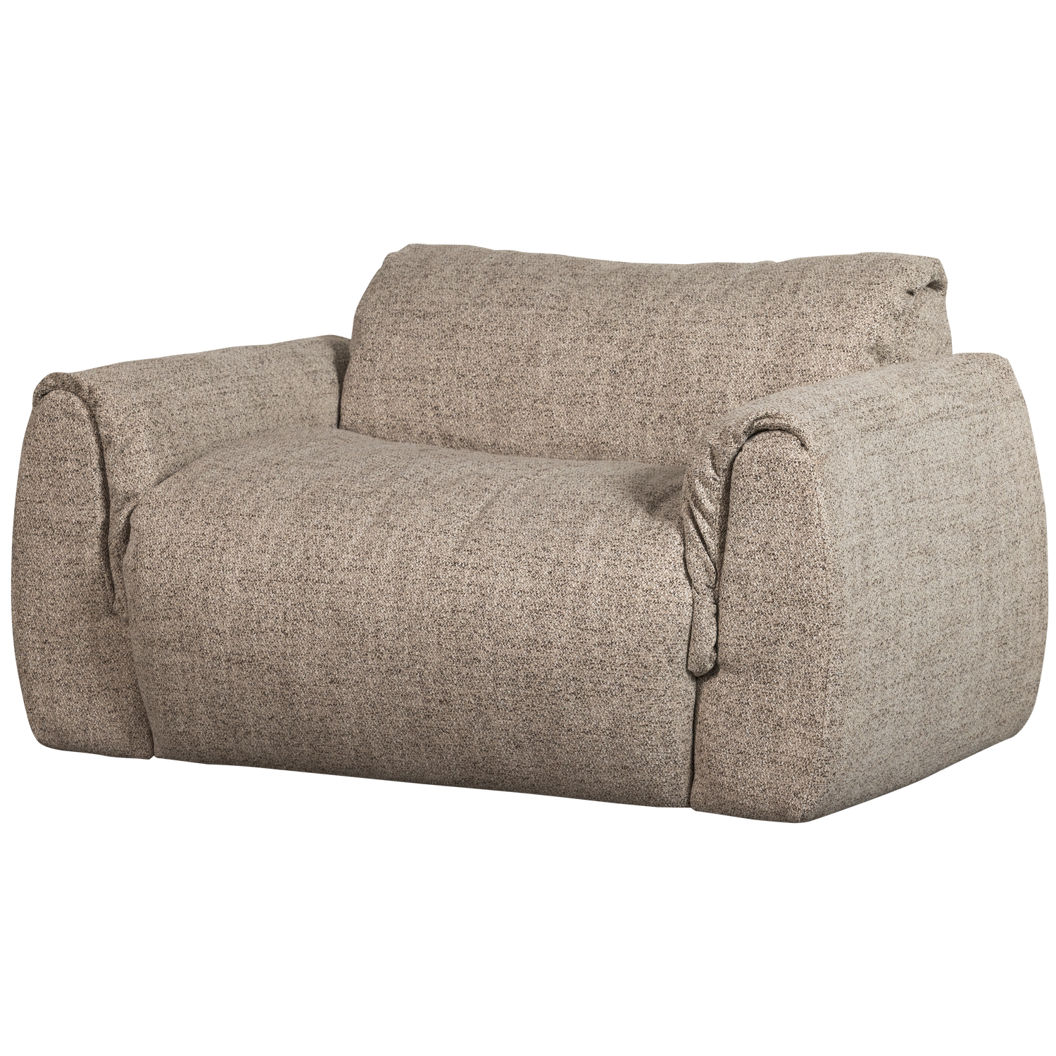 WOOOD Baggy Loveseat - Geweven Stof - Bruin Melange - 81x138x101