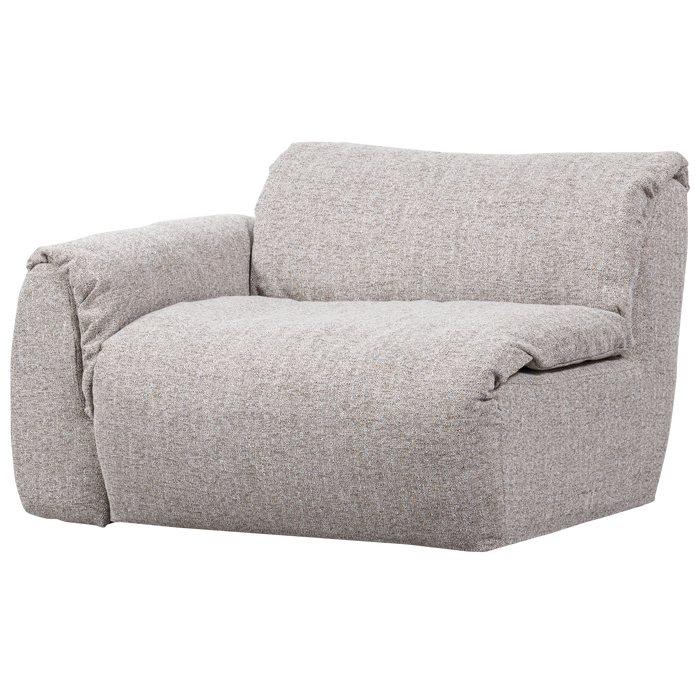 WOOOD Baggy 1-Zits Met Arm Links - Geweven Stof - Naturel Melange -