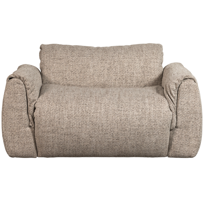 WOOOD Baggy Loveseat - Geweven Stof - Bruin Melange - 81x138x101