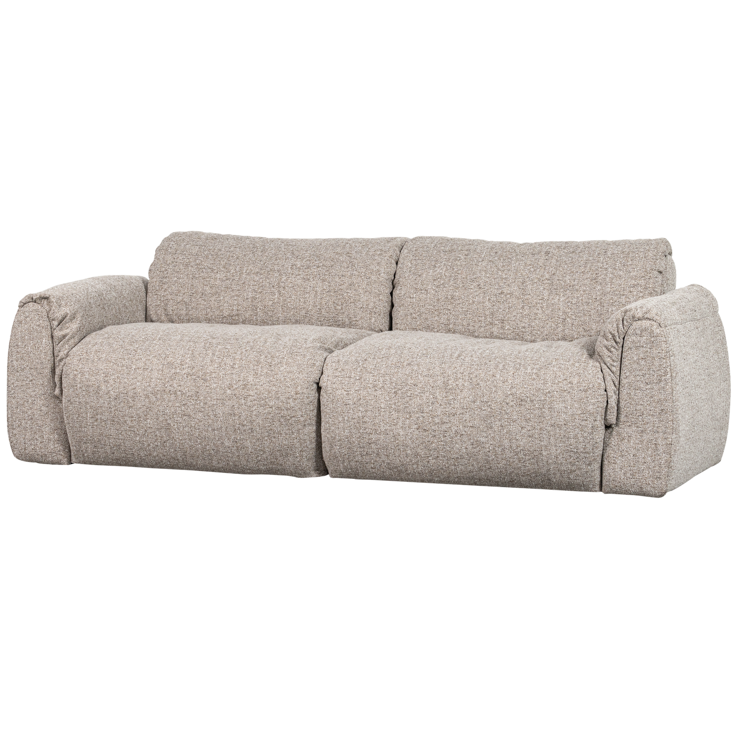 WOOOD Baggy 2-Zits Bank - Geweven Stof - Naturel Melange - 81x228x102