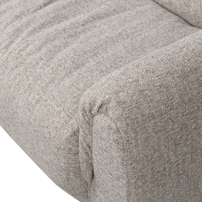 WOOOD Baggy 2-Zits Bank - Geweven Stof - Naturel Melange - 81x228x102