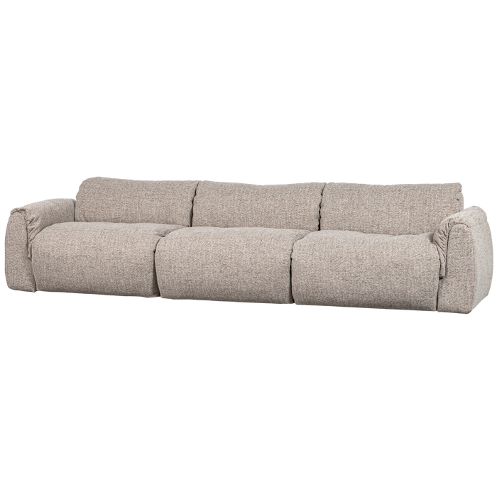 WOOOD Baggy 3-Zits Bank - Geweven Stof - Naturel Melange - 81x309x101