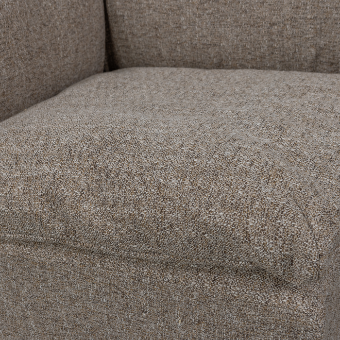 WOOOD Baggy Hoekelement - Geweven Stof - Bruin Melange - 81x96x96