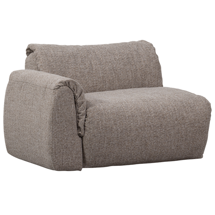 WOOOD Baggy 1-Zits Met Arm Links - Geweven Stof - Bruin Melange -