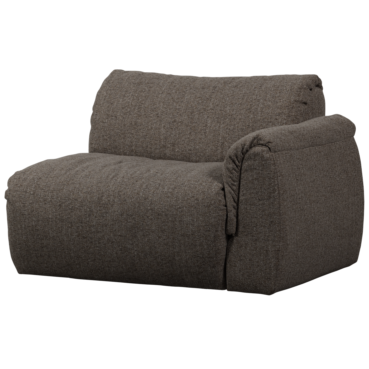 WOOOD Baggy 1-Zits Met Arm Rechts - Geweven Stof - Warmgrijs Melange -