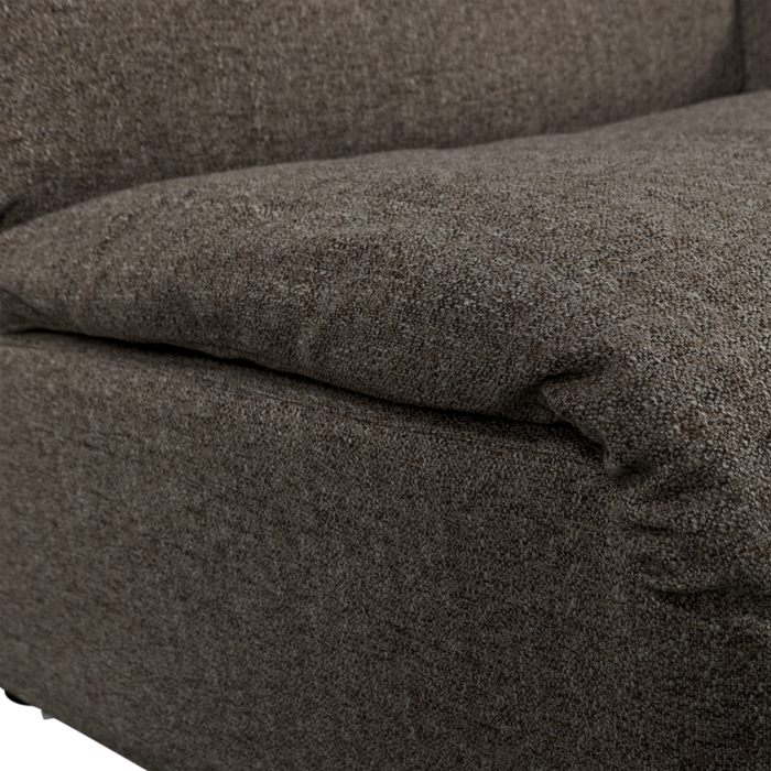 WOOOD Baggy 1-Zits Met Arm Rechts - Geweven Stof - Warmgrijs Melange -