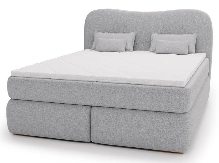 NADUVI Collection Lavelle boxspring bouclé 180 x 200 cm