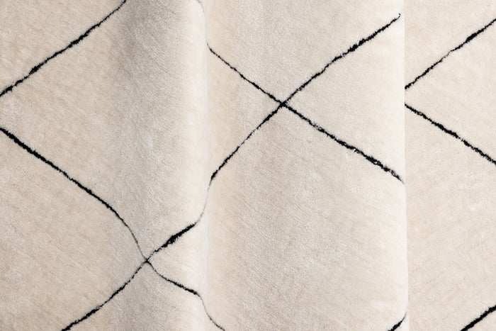 Fjôrd - Vloerkleed Zwart - 290x200cm - Patrik