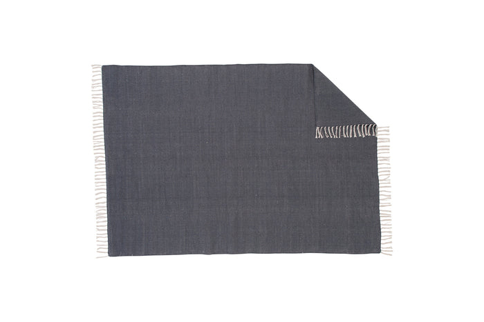 Fjôrd - Vloerkleed Donkergrijs - 170x240cm - Panipat