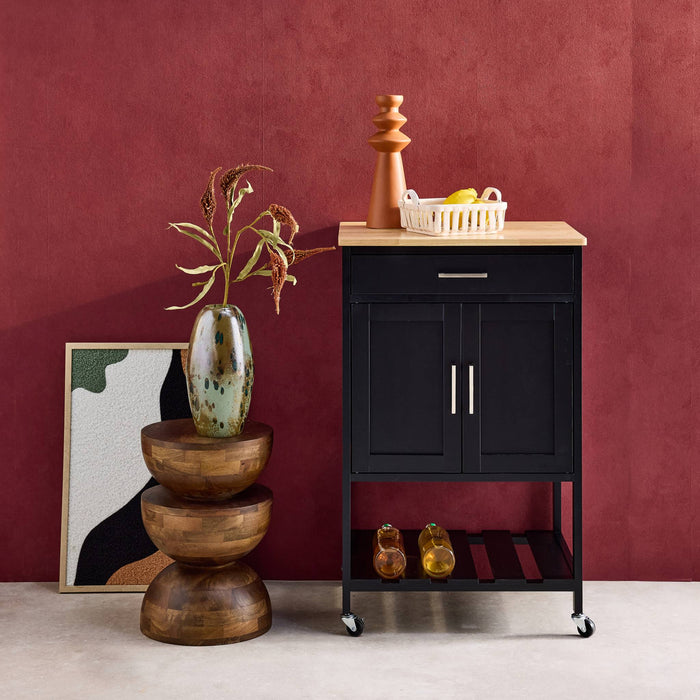 sweeek - Keukentrolley van rubberhout