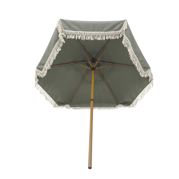 sweeek - Parasol met franjes 2m staal