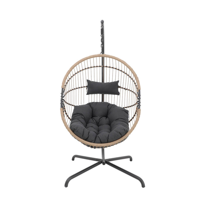 sweeek - Hangstoel, ei-vorm, van staal en polyester